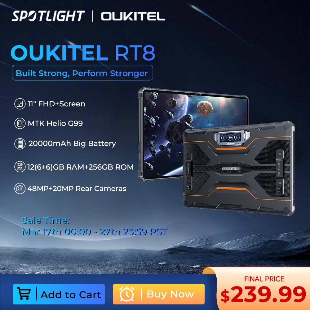 Oukitel RT8 ߰ 20000mAh º, 11 ġ FHD + ÷, 6GB + 256GB Helio G99 º, 48MP ī޶ º PC, 33W ȵ̵ 13
